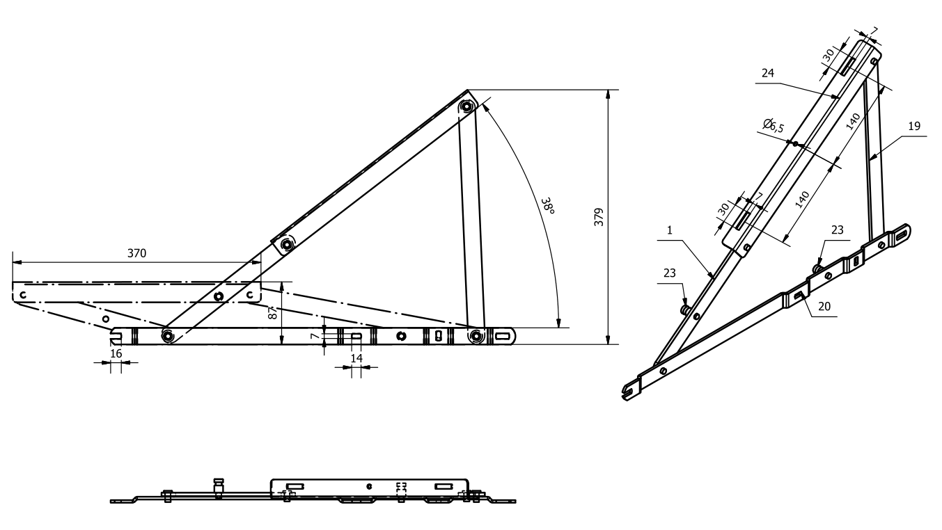 Dessin technique mécanisme P13