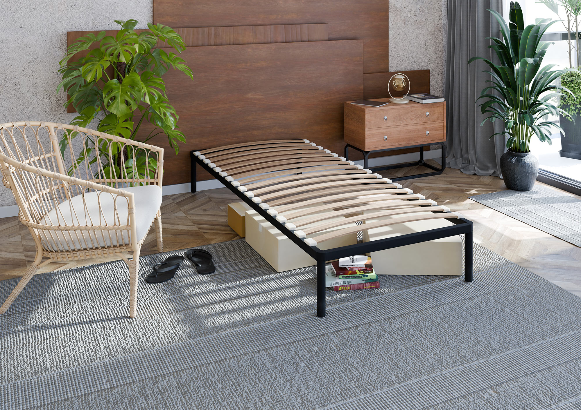 Sommier métallique 90x200